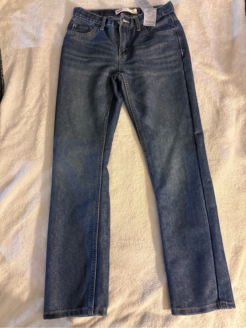 Levi's Kids Straight Jeans in Blue Denim